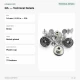14 mm / 0.55 in Star Logo Nickel-Plated Jeans Button with Plastic Cup - Pack of 75