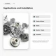 14 mm Star Logo Brass Jeans Button in Nickel Color, Pack of 75, Ideal for Denim Garments