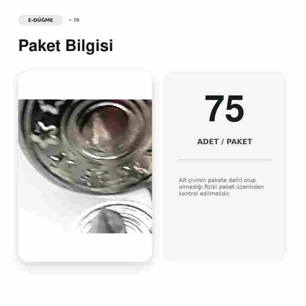 14 mm Yıldız Logolu Nikel Kot Düğmesi, 75 Adet/Paket, Pirinç ve Plastik Malzeme, Denim Ürünler İçin Uygun