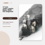 17 mm Yıldız Logolu Bakır Oksit Kot Düğmesi 100 Adet/Paket DK00017YLDPPROMO