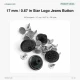 17 mm / 0.67 in Star Logo Jeans Button with Plastic Back, Durable Metal Construction, Pack of 100 for Denim Projects
