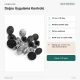 17 mm / 0.67 in Star Logo Jeans Button with Plastic Back, 100 pcs/Pack, durable metal buttons for denim projects