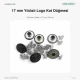17 mm / 0.67 in Star Logo Jeans Button with Plastic Back, 100 pcs/Pack - Durable and Stylish Fastening for Denim Garments