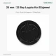 20 mm / 0.79 in 32L Black Oxide Jeans Button with Logo, Pack of 50 for Denim Projects