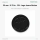 20 mm / 0.79 in 32L Black Oxide Jeans Button with Logo, Pack of 50 for Denim Projects
