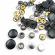 Italian Style Domed Coat Snap Button 15 mm Cap - Snap Deluxe Series 1200 (500 Pieces / Pack) DLX001200PROMO
