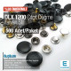 Italian Style Domed Coat Snap Button 15 mm Cap - Snap Deluxe Series 1200 (500 Pieces / Pack) DLX001200PROMO