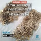 7.5 mm Zamak Metal Sew-On Hook & Eye Closure for Lingerie and Accessories, 100 Pieces