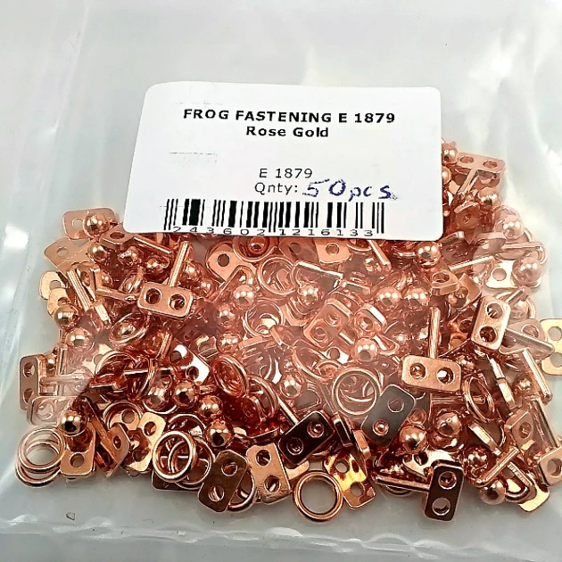 10 mm Ball-Tip Sew-On Hook Fastener, 50 Pieces, Durable Zamac Metal, Ideal for Skirts, Pants, Jackets, and Bags