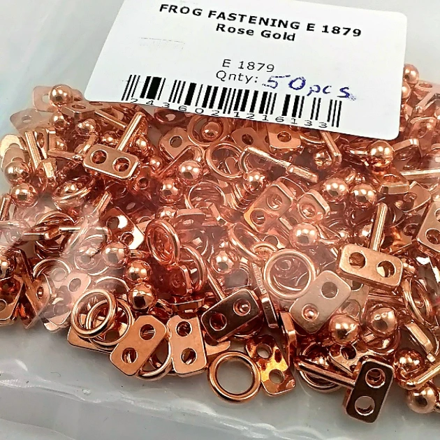10 mm Ball-Tip Sew-On Hook Fastener, 50 Pieces, Durable Zamac Metal, Ideal for Skirts, Pants, Jackets, and Bags