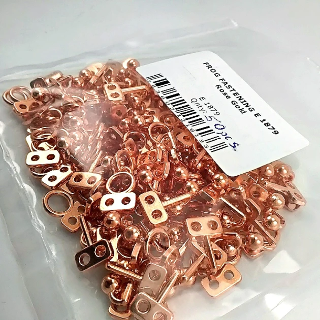 10 mm Ball-Tip Sew-On Hook Fastener, 50 Pieces, Durable Zamac Metal, Ideal for Skirts, Pants, Jackets, and Bags
