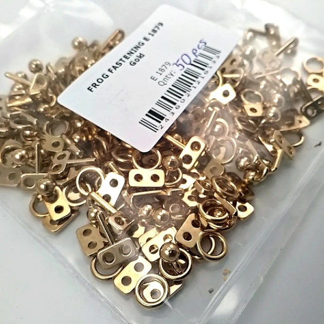 10 mm Ball-Tip Sew-On Hook Fastener, 50 Pieces, Durable Zamac Metal, Ideal for Skirts, Pants, Jackets, and Bags