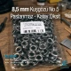 8.5 mm Eyelet 21/64" Old Silverl Stainless 500 Pcs/Pack ER0005PPKKO