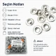 25/64" Eyelet Stainless Steel Free Nickel Inner Diameter 10 mm (250 Pcs/Pack) ER0024PPK