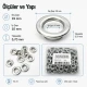 25/64" Eyelet Stainless Steel Free Nickel Inner Diameter 10 mm (250 Pcs/Pack) ER0024PPK