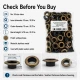 10 mm Antique Brass-Tone Stainless Metal Eyelet Capsule for Textile and Leather Applications, 250 pcs Pack