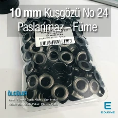 10 mm Eyelet Stainless Black Nickel  25/64" (250 Pcs/Pack) ER0024PPKBN