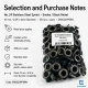 10 mm / 0.39 in Inner Diameter Black Nickel-Tone Stainless Metal Eyelet Capsule for bags, jackets, and textiles, 250 pcs/Pack