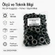 10 mm / 0.39 in Inner Diameter Black Nickel-Tone Stainless Metal Eyelet Capsule for bags, jackets, and textiles, 250 pcs/Pack