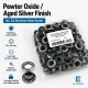 10 mm Antique Silver-Tone Stainless Metal Eyelet Capsule for Apparel and Textile Applications