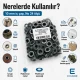 10 mm Antique Silver-Tone Stainless Metal Eyelet Capsule for Apparel and Textile Applications