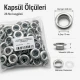 26 No Paslanmaz Kuşgözü Metal Pullu 12 mm İç Çap 100 Adet/Paket - Tekstil, çanta ve ayakkabı üretimi için ideal çözüm