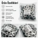 26 No Paslanmaz Kuşgözü Metal Pullu 12 mm İç Çap 100 Adet/Paket - Tekstil, çanta ve ayakkabı üretimi için ideal çözüm