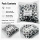 26 No Paslanmaz Kuşgözü Metal Pullu 12 mm İç Çap 100 Adet/Paket - Tekstil, çanta ve ayakkabı üretimi için ideal çözüm