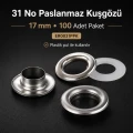 Eyelet 11/16" Stainless 17 mm 100 Ad / Pack ER0031PPK
