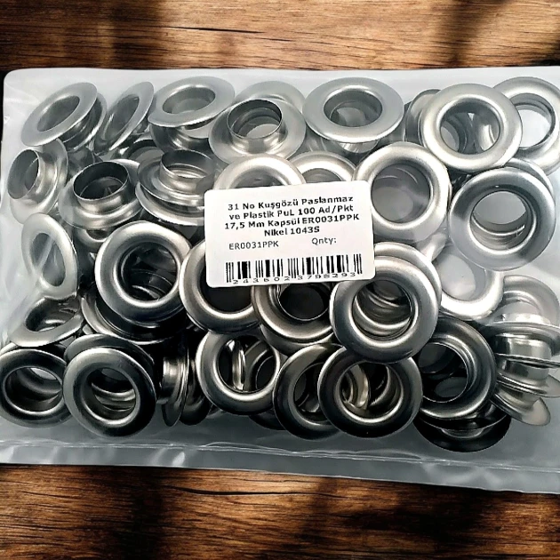 Eyelet 11/16" Stainless 17 mm 100 Ad / Pack ER0031PPK