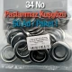 Eyelet No. 34 Stainless Steel 28 mm 50 Pieces / Pack ER0034PPK