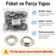 Stainless Steel Eyelet 28 mm / 1.10 in Inner Diameter with Plastic Washer Option, 50 Pieces Pack for Heavy-Duty Applications