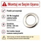 Stainless Steel Eyelet 28 mm / 1.10 in Inner Diameter with Plastic Washer Option, 50 Pieces Pack for Heavy-Duty Applications