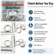 Stainless Steel Eyelet with Metal Washer 40.5 mm / 1.59 in Inner Diameter, 25 Pieces Pack for heavy-duty applications in