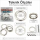 Stainless Steel Eyelet with Metal Washer 40.5 mm / 1.59 in Inner Diameter, 25 Pieces Pack for heavy-duty applications in