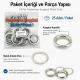 Stainless Steel Eyelet with Metal Washer 40.5 mm / 1.59 in Inner Diameter, 25 Pieces Pack for heavy-duty applications in