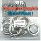 66 Stainless Steel Eyelet with Metal Washer, 25 Pieces/Pack ER0066PPK