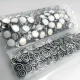 White Pearlescent Snap Fastener 10.5 mm Stainless Steel 100 Pieces/Pack ERBCLK0008BSD