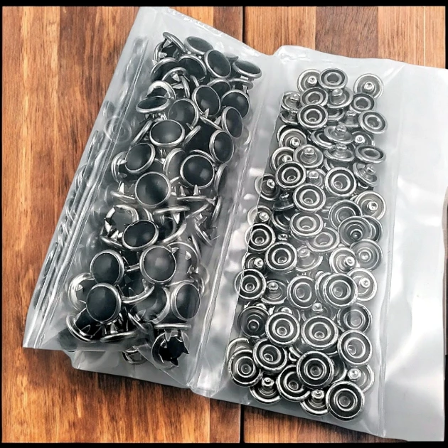 Sedefli Çıtçıt  Siyah İncili 10,5 mm  Paslanmaz 100 Ad/Paket ERBCLK0008SSD