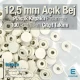 Plastik Kapaklı 12,5 mm Çıtçıt Takımı Açık Bej - Gümüş 3 Alt Parça 100 adet/pkt ERC00125PLABej