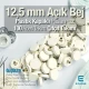 Plastik Kapaklı 12,5 mm Çıtçıt Takımı Açık Bej - Gümüş 3 Alt Parça 100 adet/pkt ERC00125PLABej