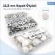 12.5 mm / 0.49 in Light Powder Pink Plastic-Capped Snap Fastener for babywear and lightweight textiles