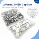 12.5 mm / 0.49 in Light Powder Pink Plastic-Capped Snap Fastener for babywear and lightweight textiles