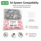 12.5 mm Baby Pink Plastic Cap Snap Fasteners for lightweight textile products