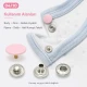 12.5 mm Baby Pink Plastic Cap Snap Fasteners for lightweight textile products