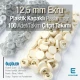Çıtçıt Takımı Ekru 12,5 mm Plastik Kapaklı - Gümüş 3 Alt Parça 100 adet/pkt ERC00125PLEcru