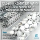 Plastik Kapaklı 12,5 mm Çıtçıt Takımı Kirli Beyaz - Gümüş 3 Alt Parça 100 adet/pkt ERC00125PLKBeyaz