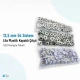 12.5 mm / 0.49 in Lilac Plastic Capped Snap Fastener for Babywear and Children's Apparel