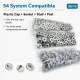 12.5 mm / 0.49 in Lilac Plastic Capped Snap Fastener for Babywear and Children's Apparel
