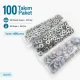 12.5 mm / 0.49 in Lilac Plastic Capped Snap Fastener for Babywear and Children's Apparel